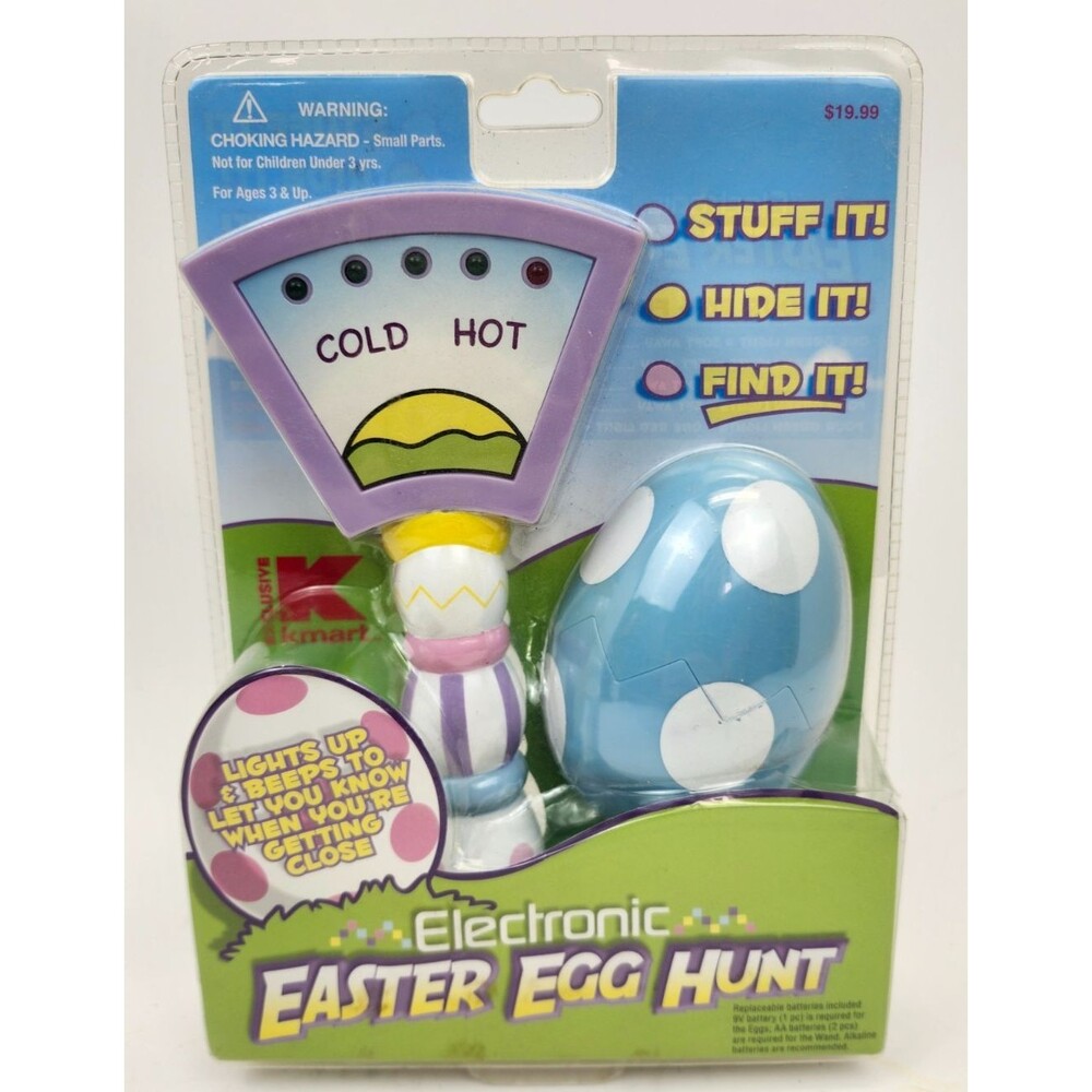 Vintage Kmart Electronic Easter Egg Hunt Blue Stuff It Hide It Find It New